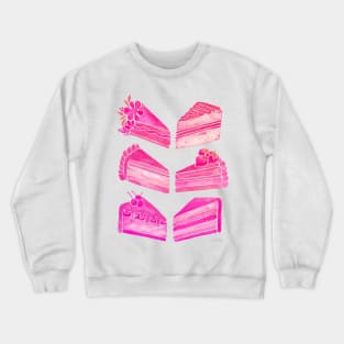 Pink Cake Slices Crewneck Sweatshirt